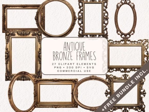 Download Antique Bronze Frames Clipart - Premium Resources