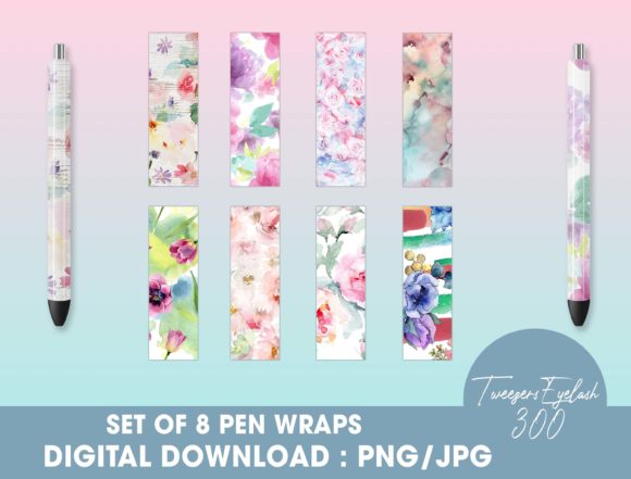 Download Summer Floral Pen Wraps - Pen wraps Collection