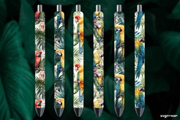 Download Watercolor Summer Pen Wraps Bundle - Pen wraps Collection