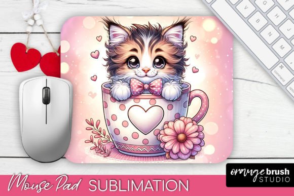 Download Valentines Mouse Pad, Valentines Day Cat - Valentines mouse pad Collection