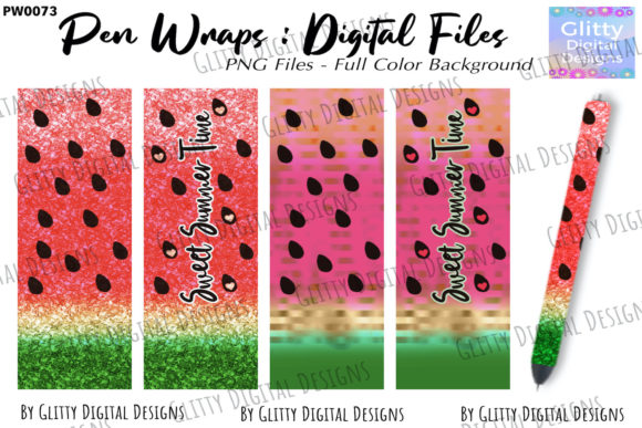 Download Watermelon Glitter Pen Wraps Summer PNG - Pen wraps Collection