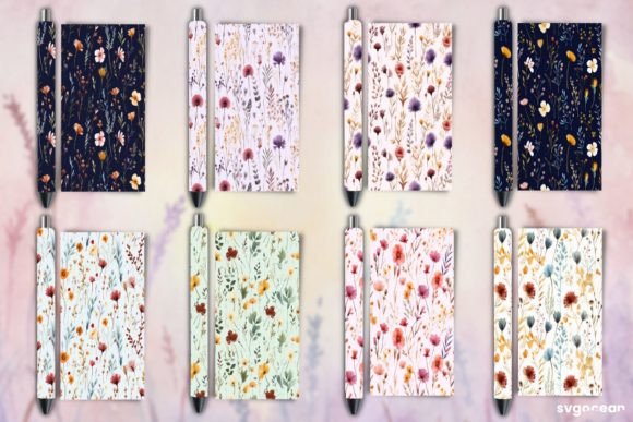 Download Floral Pen Wraps Bundle - Pen wraps Collection