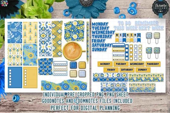Download Provence Floral Digital Stickers - Provence Collection