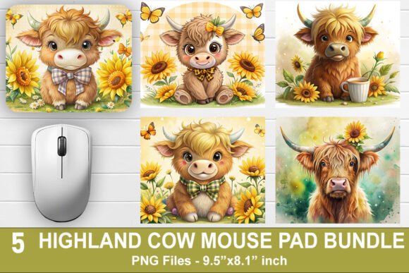 Download Highland Cow Mouse Pad Bundle - Mouse pad bundle Collection