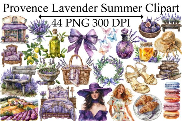 Download Provence Lavender Summer Clipart - Provence Collection