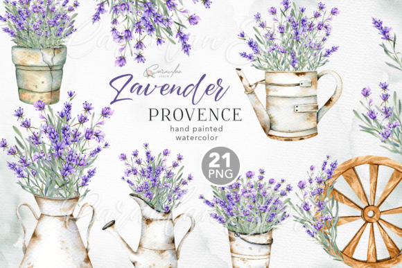 Download Lavender Watercolor Clipart, Provence - Provence Collection