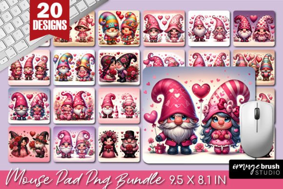 Download Valentine Gnome Mouse Pad Bundle 20 PNG - Mouse pad bundle Collection