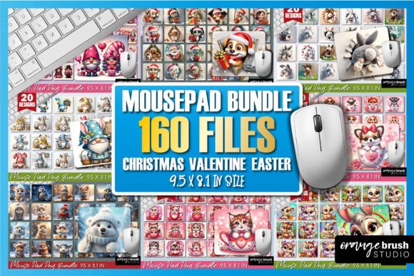 Download Mouse Pad Bundle 160 Sublimation Designs - Mouse pad bundle Collection